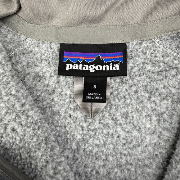 PATAGONIA Women's Better Sweater Quarter-Zip Fleece Top Size Small Birch White - Picture 5 of 6